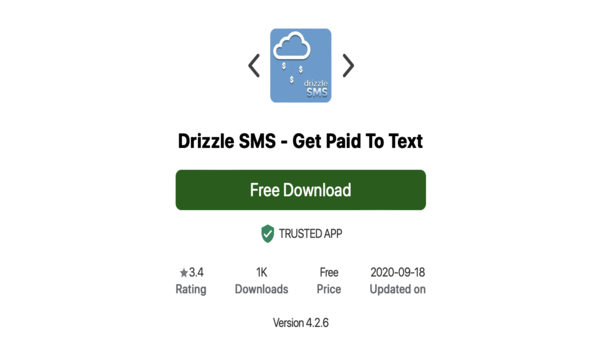 Steps to get started on the Drizzle SMS app.