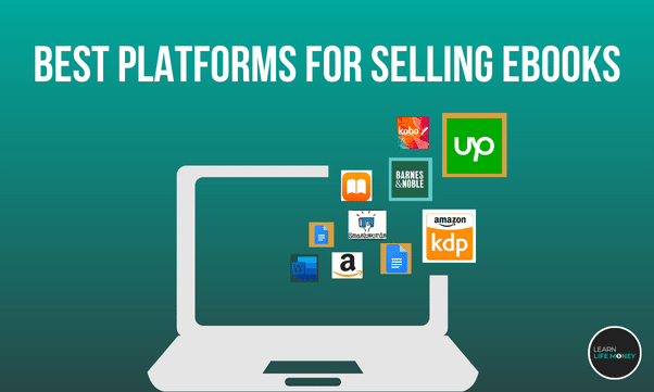 A diagram showing the best platforms for selling ebooks for online business