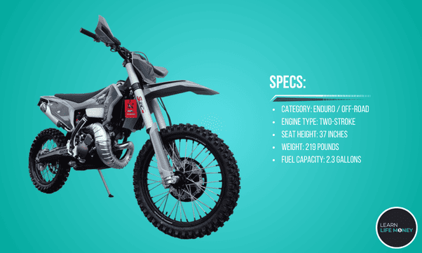 GPX TSE250R (Two-Stroke) (2023) as one of the best budget dirt bikes in 2023.