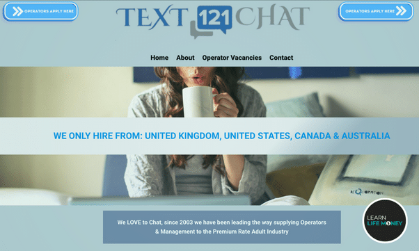 Get paid just by texting through Text 121 Chat.