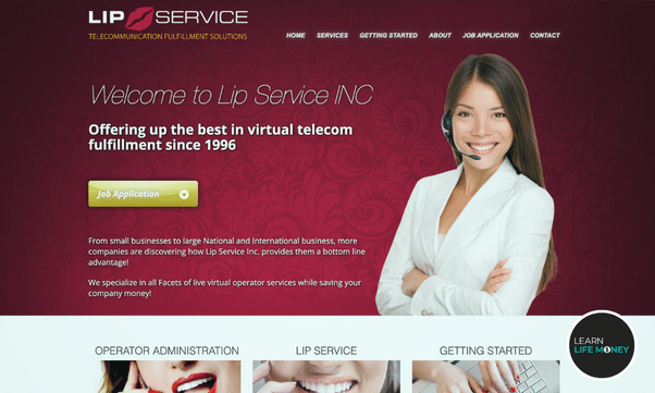 Get paid just by texting through Lip Service.