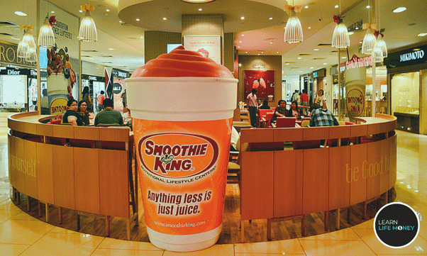 A smoothie king unique franchise store.